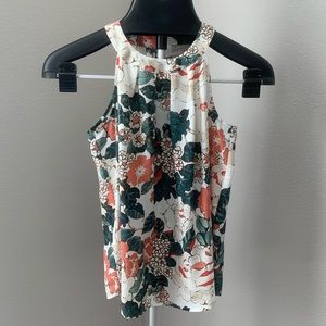 Loft Sleeveless Floral Top NWT XXSP